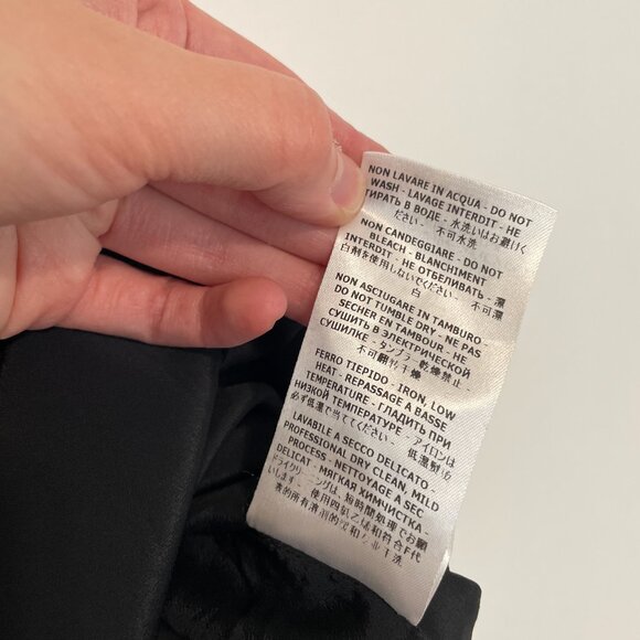 ALEXANDER MCQUEEN Solid Black Stitching Details Pleated Pleat Mini A-Line Skirt - Picture 11 of 16